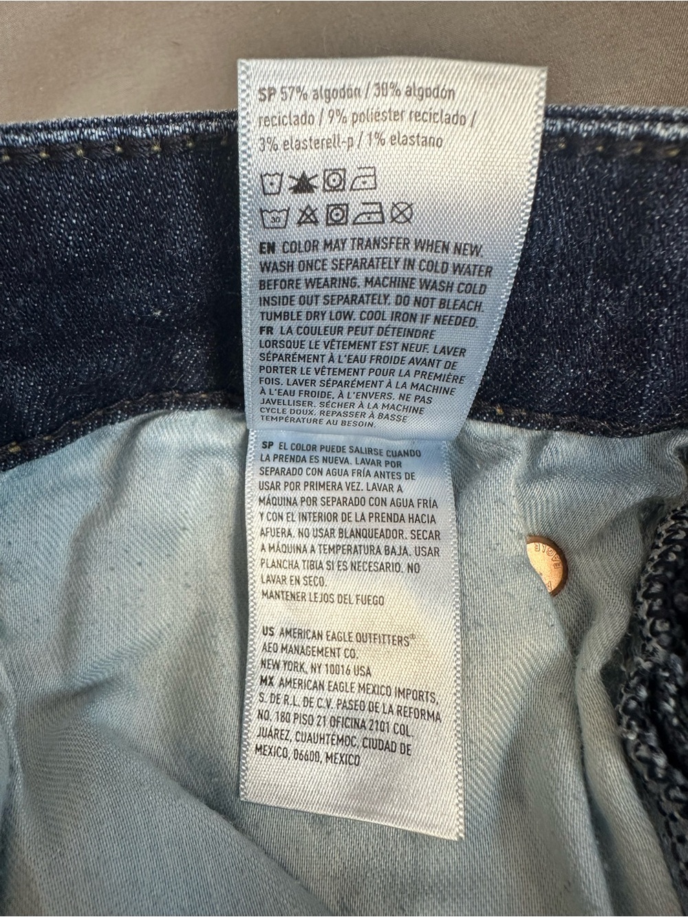 American Eagle Men's Dark Wash Slim Straight Jeans Size 38x30 - Picture 10 of 16